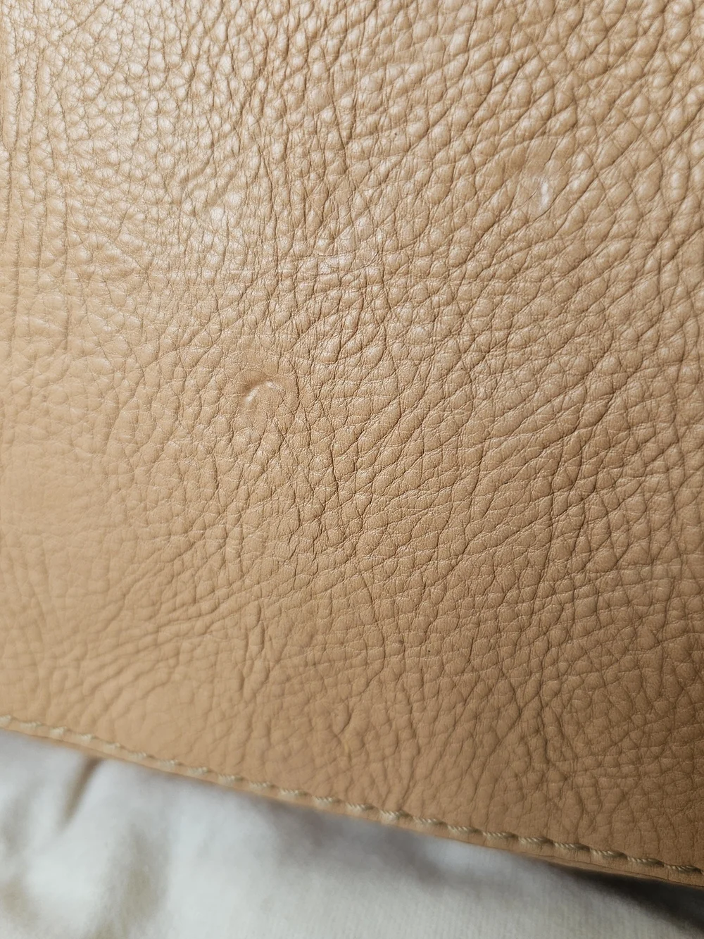 Chloe Vintage Y2K Edith Tan Leather Satchel Bag Purse Oblong Designer Handbag
